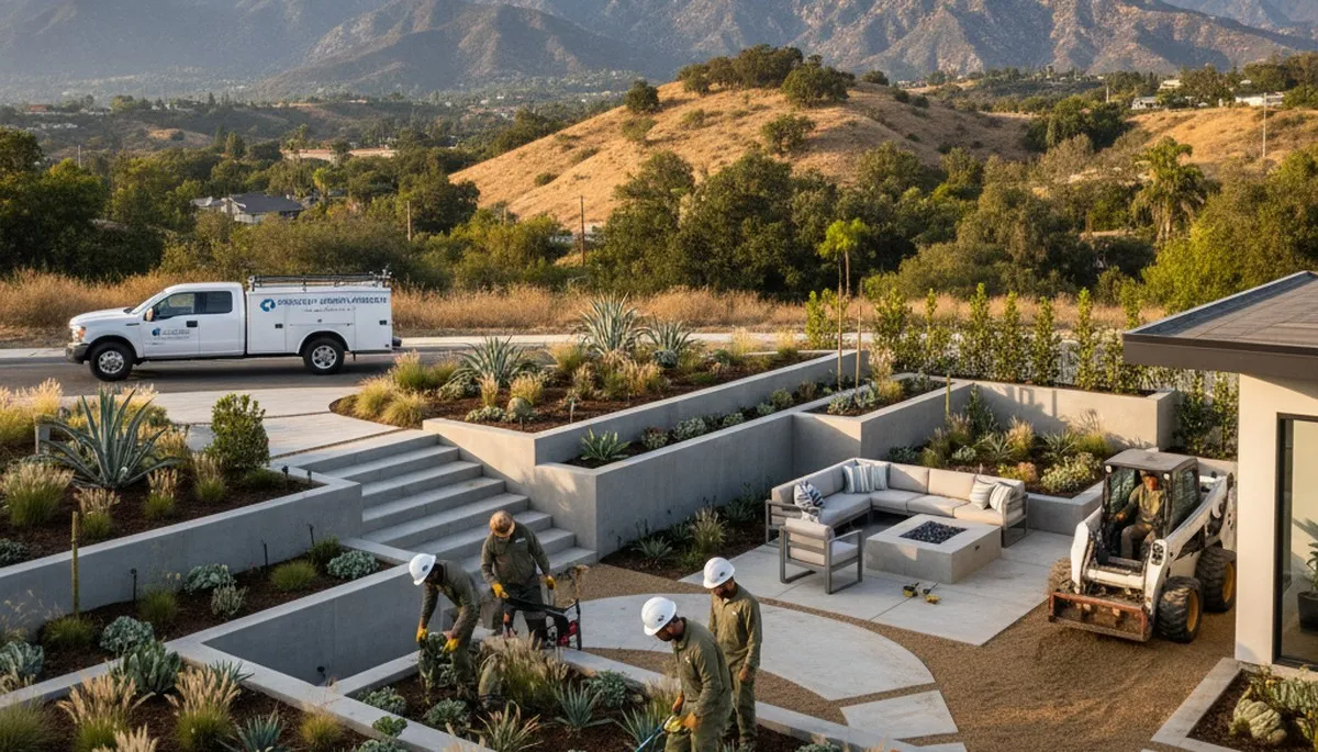 Landscaping service in Pasadena, CA for custom outdoor design and yard maintenance