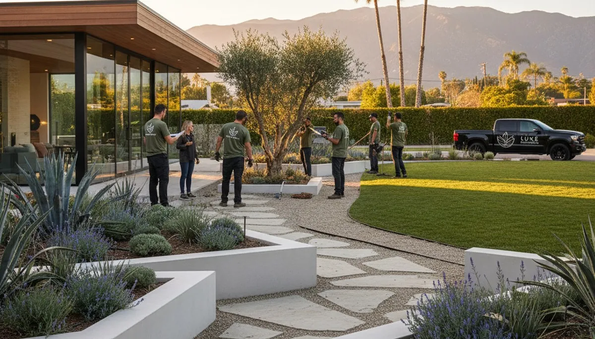 Landscaping service in Pasadena, CA for custom landscape design and installation